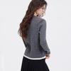 Giovanni Valentino Women's 100% Wool Faux Two-Piece Knit Cardigan