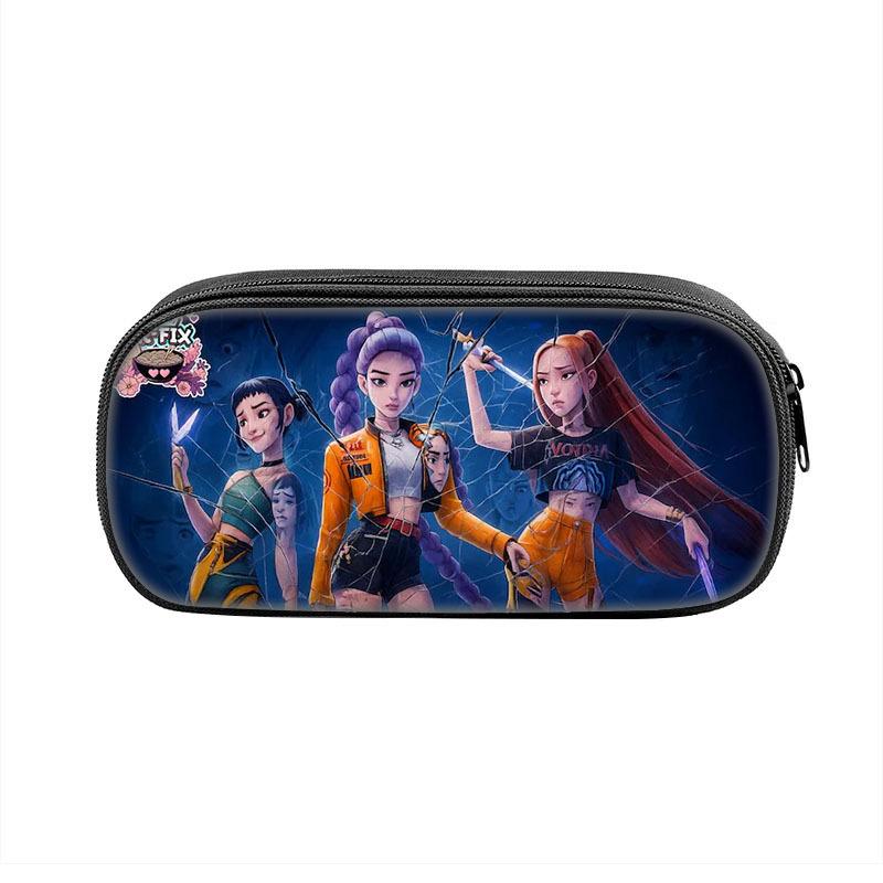 Пенал Demon Hunters K-Pop Пенал для детей младшего и среднего школьного возраста Сумка для хранения CLE