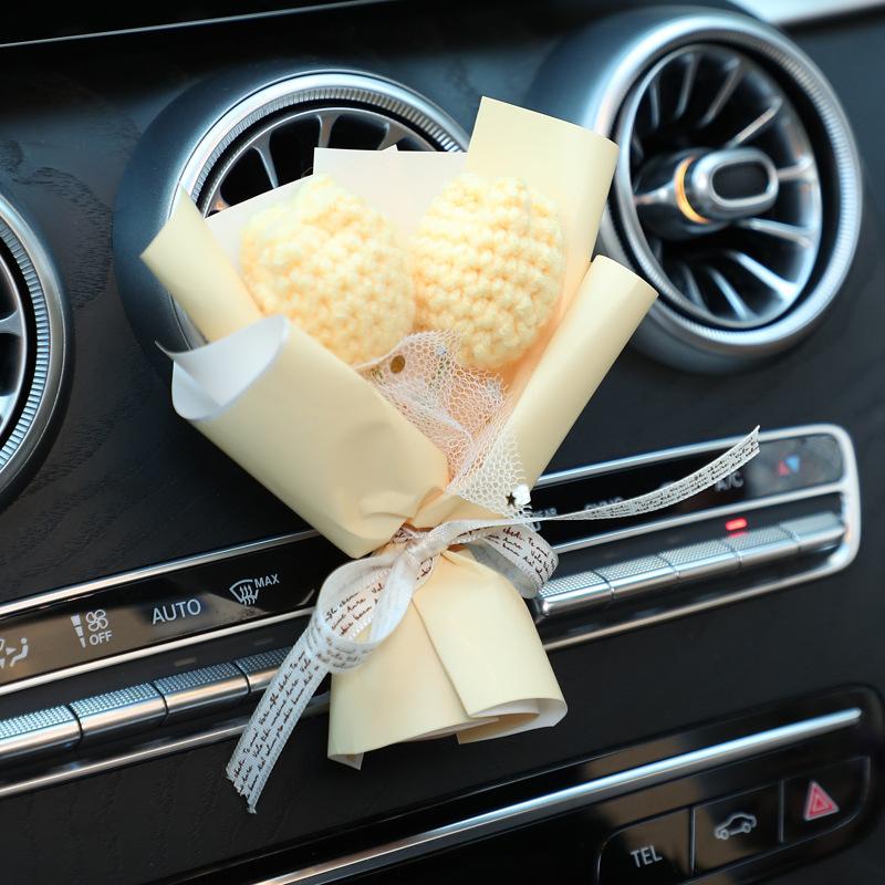 Изделия ручной работы Искусственные вязаные цветы Вязаный крючком Маленький букет Мини-вязаный цветочный пучок