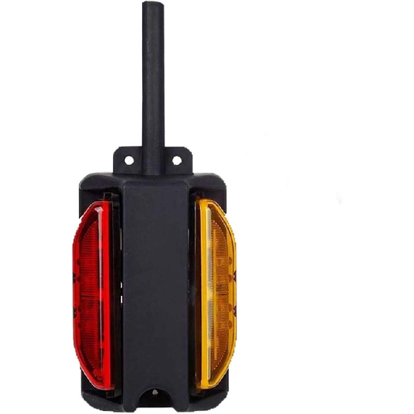 NEW SUN LED Fender Lights Kit, Pre-Wired Dual Face With Pedestal, Super Bright Amber & Red, RH&LH, Take As Turn Signal Side Clearance Mark Lights For