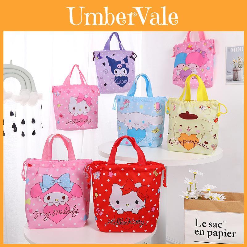 Kuromi Pochacco Heart Series Multiuse Drawstring Storage Bag For Travel