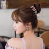 Expanding Bun Maker Bird Nest Twist Clip Rhinestone Hairpins Flowers Hair Clips Crystal Hair Claw