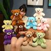35CM Cute Colorful Bow Tie Bear Doll Plush Toy Hug Bear Doll Children Birthday Gift Pillow Bear Home Living Room Bedroom