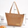 Breakfast Organizer Tote Canvas Lunch Bag Food Hand Bags Waterproof Lunch Bag Kraft Paper Bags