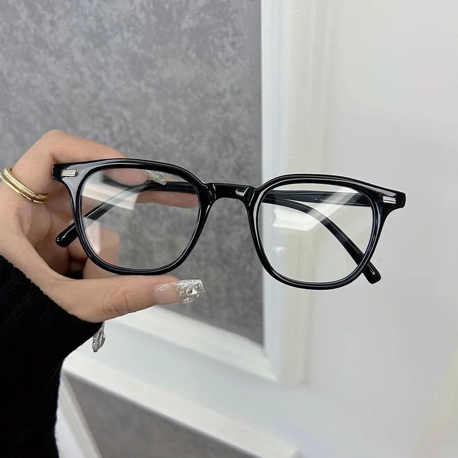 Fashion Vintage Square Clear Lens Classic Eyeglasses Frame Male Elegant Glasses Men Women Transparent Lens