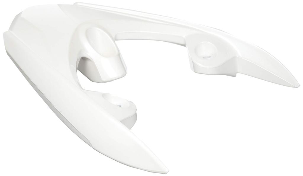 Bike Parts Center Jog ZR Rear Spoiler, White, Painted Wing Cowl, Yamaha JOG ZR SA39J, 3166