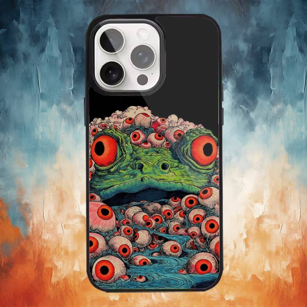 Чехол для телефона с рисунком "Арт глаза" для iPhone 17, 16, 15, 14, 13, 12, Plus, Pro, Max для магнитной беспроводной зарядки Magsafe