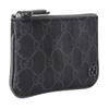Gucci Классическая молния с логотипом GG, холщовая ключница, холщовая сумка, одинаковый стиль для мужчин и женщин, серый