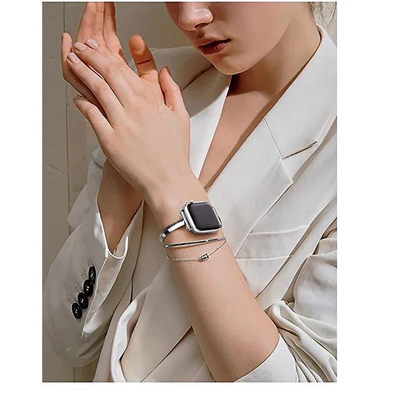 Для Apple Watch Женский Металлический Ремешок Т-образный Тонкий IWatch 910 Универсальный Браслет Стальной Браслет IWatch Ultra 49мм44 40 42 38мм