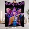 Kpop Demon Hunters Huntrix Blankets Quality Soft Warm Throw Blanket Winter Kids Couch Bed Fluffy Bedspread