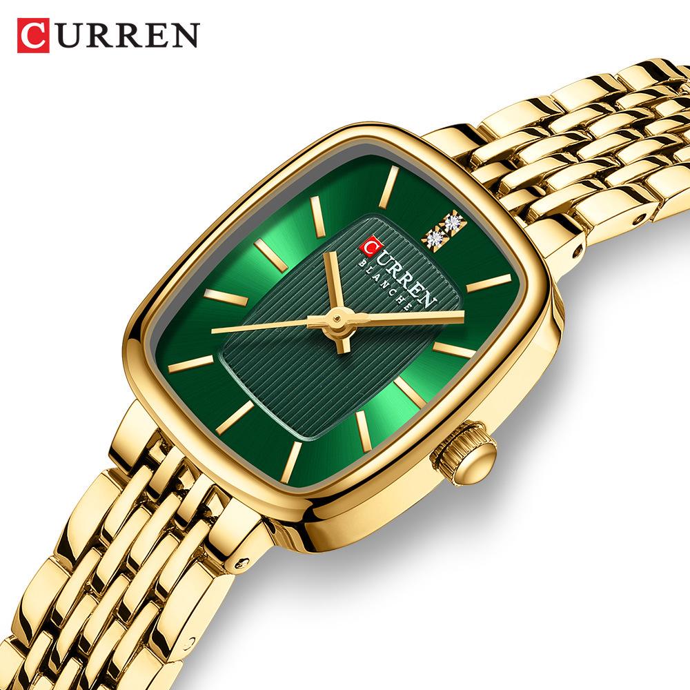 Женские модные часы Curren Karrien 9093 с стальным ремешком