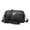 Women's solid color simple messenger bag new multi-layer mobile phone change bag fashionable versatile commuter shoulder bag women