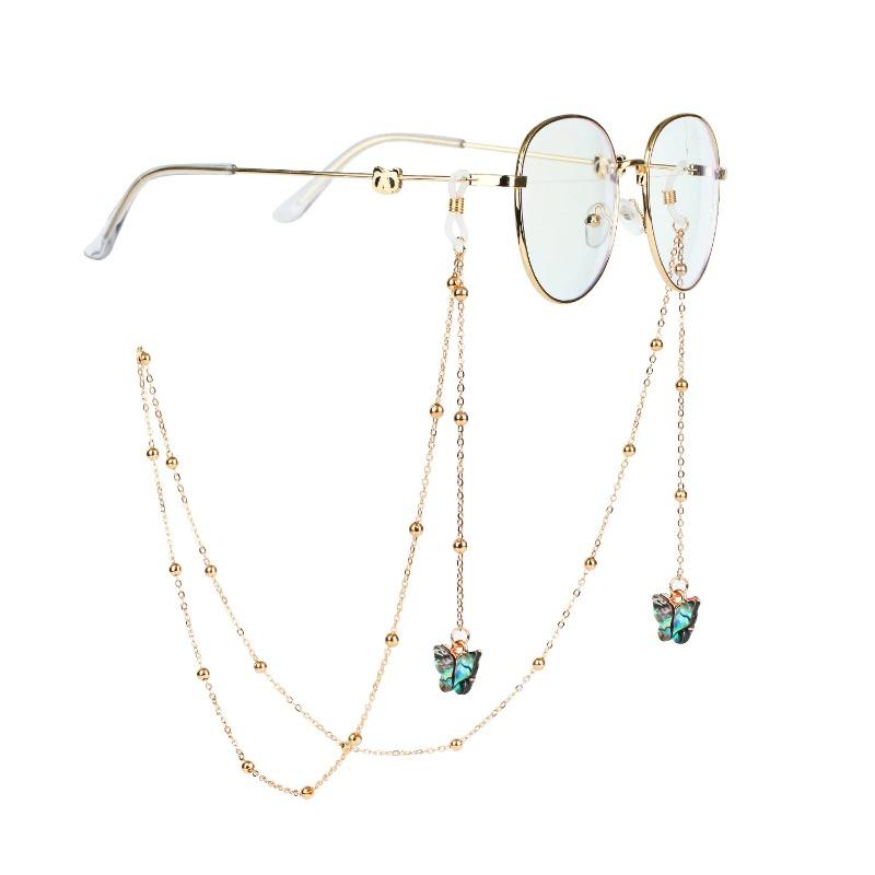 Модные солнцезащитные очки-банты, маска, подвесная цепочка, богемные буквы, бабочка, ракушка, звезды, луна, очки, цепочка, шнурок, ювелирные изделия для женщин