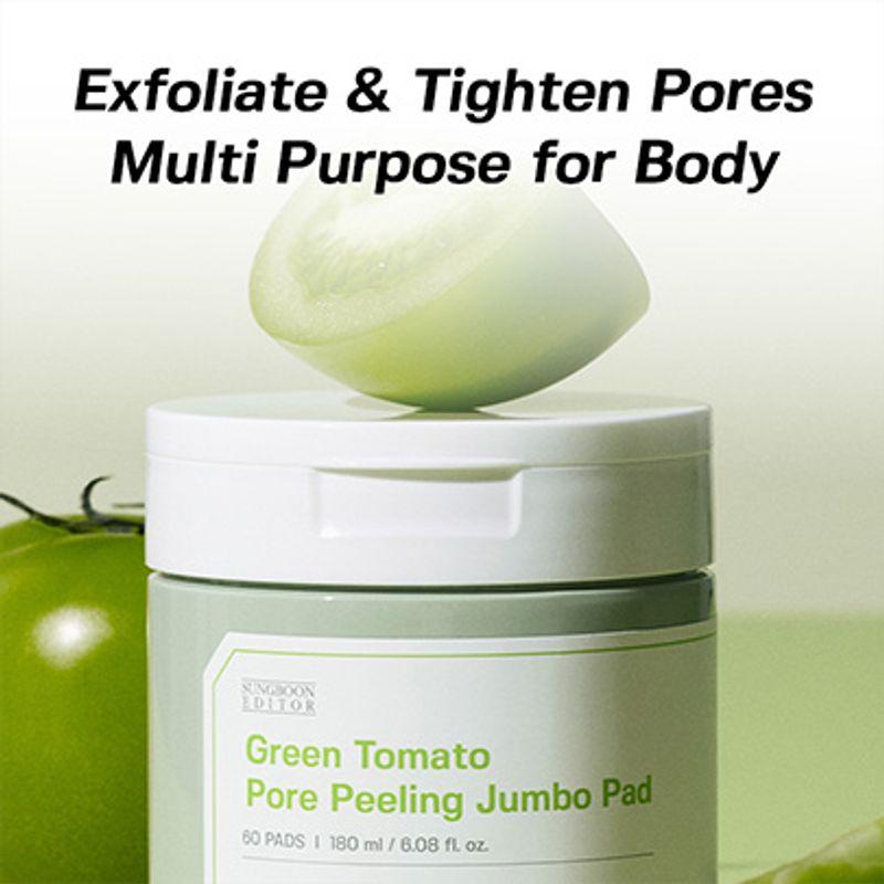 [SUNGBOON EDITOR] Green Tomato Pore Peeling Jumbo Pad 180ml (60pads)