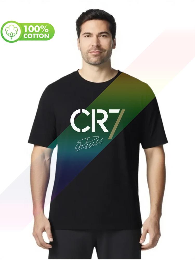 100 cotton round neck heavy weight Unisexs Tshirt CR7 SHIRT Cristiano Ronaldo Portugal Cool Casual pride S3XL Tops Tees