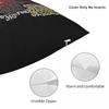Animal The Crazy Drummer Square Pillowcase Polyester Linen Velvet Creative Zip Decorative Home Cushion Case