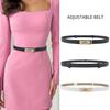 Dress Decoration Women's Thin Belt Women's Fashion Coat Girdle Punch-Free Thin Belt Women's Retro Waist Decorations