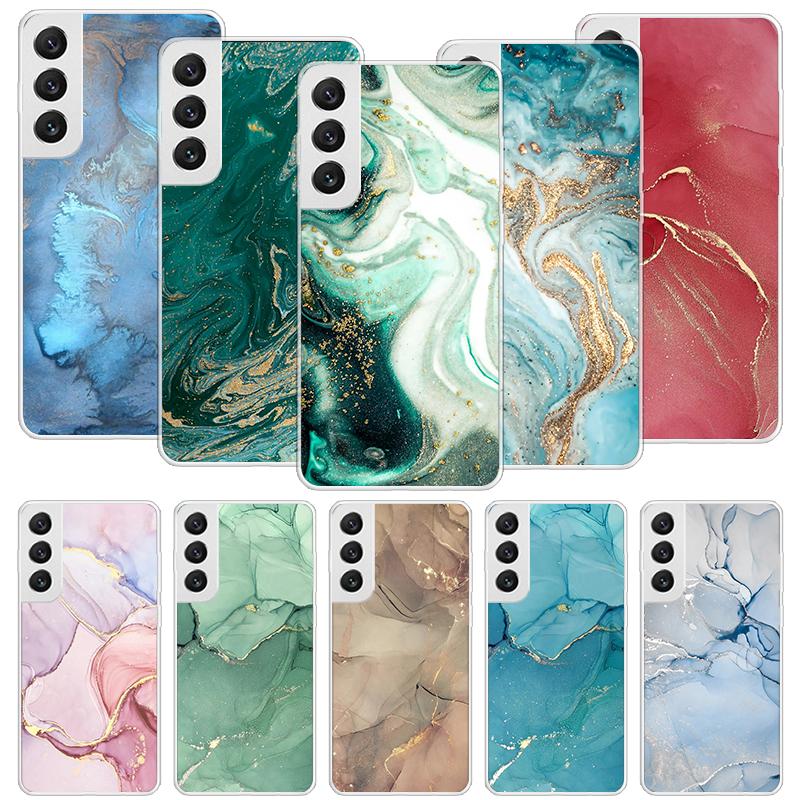 Granite Marble Phone Case For Samsung Galaxy S26 Ultra S23 S24 S25 Edge S20 FE S21 S22 Plus Soft Print Shell Cover Fundas Galaxy