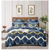 Красивое хлопковое одеяло Glace Cotton для кондиционера, размер King Size, двойная простыня, 2 наволочки | 228 см x 245 см | Комплект из 4 предметов (синий)