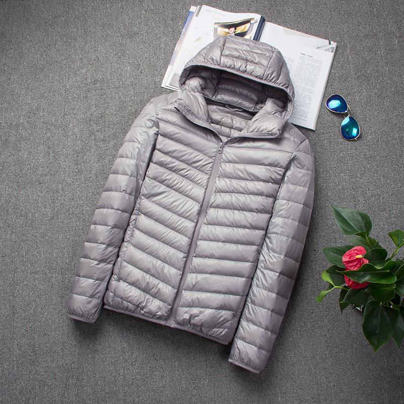 Мужская легкая хлопковая куртка с капюшоном, короткая модель, ультратонкая, доступны большие размеры