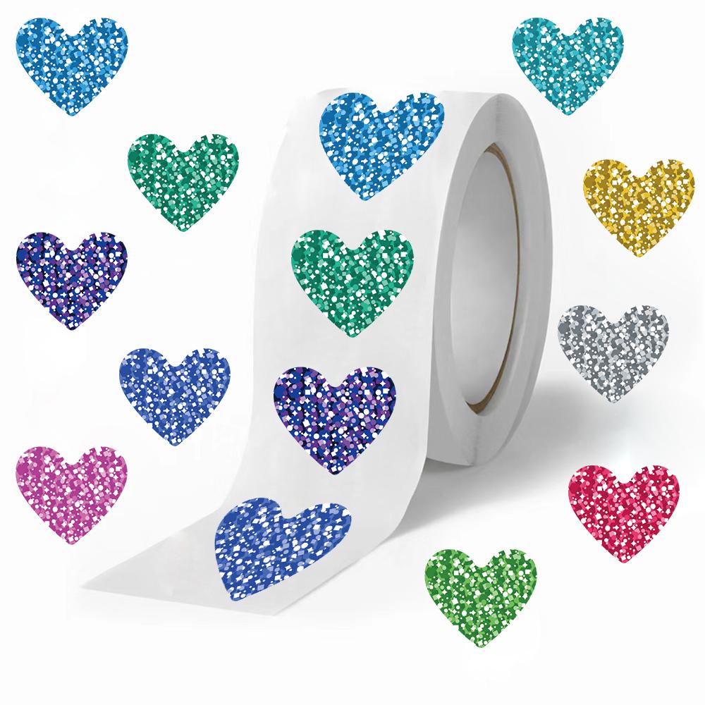 500pcs/Roll Cartoon Love Sealing Stickers Creativity DIY PVC Laptop Decals Decoration Stiker Reward Label Gift Toys