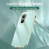 Luxury Plated TPU Phone Case With Lanyard for Huawei Nova Y70 9 SE 5T Soft Mate 30 40 Pro P30 40 Lite Y7 Honor 70 90 50 X7A X9A Cases Silicone Cover