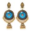 Style Simulation Ethnic Gemstone Decoration Women Necklace And Earring Set