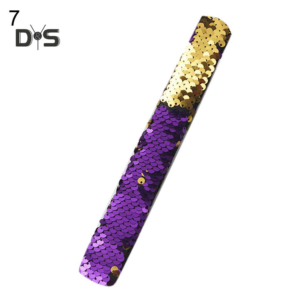 Блестящий детский браслет с блестками и браслетом, повязка на голову, подарок для вечеринки