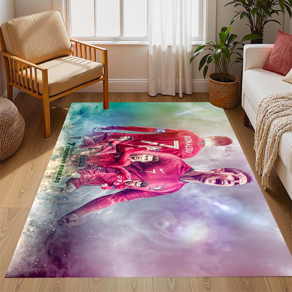 Ronaldo's Legacy Portugal Floor Mat Design for Playrooms Decorate room Dining Room Outdoor Antislip Carpet Anime Office Decor Birthday/Christmas Gift