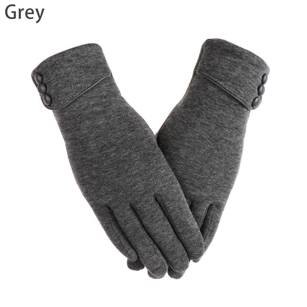 Women Thicken Winter Warm Plus Velvet Driving Mittens Touch Screen Gloves Skiing Gloves