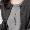 Серебряный кулон-ожерелье для наушников: Универсальная, Модная Цепочка на Свитер для Осени/Зимы - Высококлассный Нишевый Дизайн