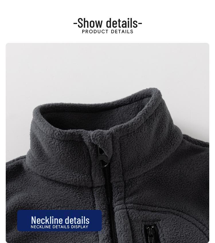 Детский осенне-зимний флисовый жилет со стойкой - Унисекс безрукавка