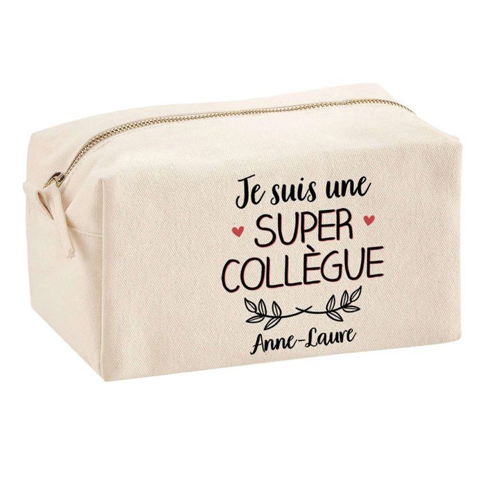 Trousse multifonction Anne-Laure Super Collègue Cadeau Anniversaire Idée Personnalisé Original | Trousse Scolaire Fournitures Bureau
