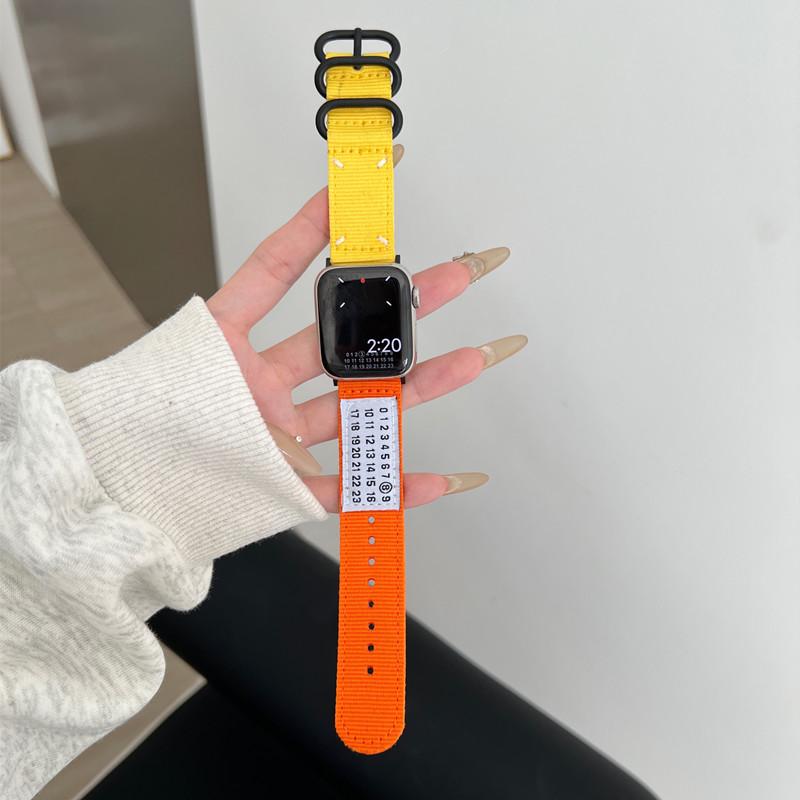 Ремешок для часов из плетеного нейлона для Apple Watch 6 7 8 9 41 мм 40 мм 44 мм 45 мм ремешок для iwatch Ultra/Ultra2 49 мм ремешок для запястья нейлоновый ремешок для часов