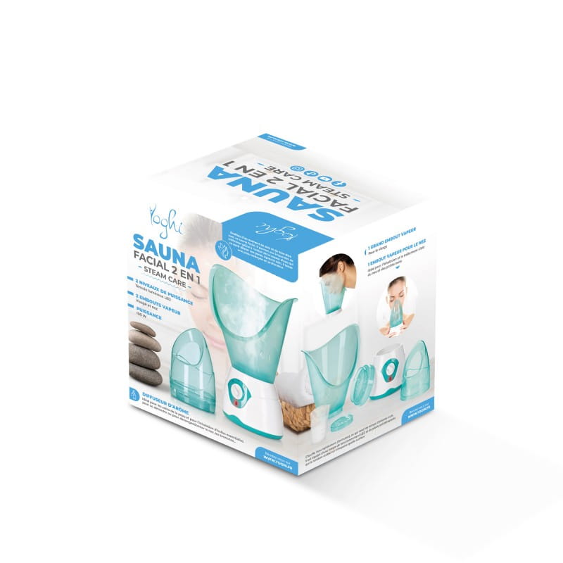 Yoghi steam care 2-in-1 facial sauna diffuser