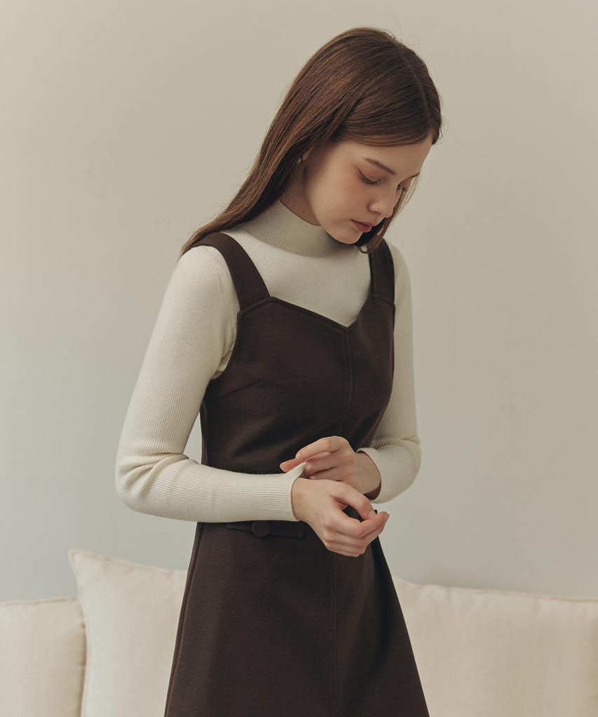 ZEROSTREET [2 Colors] Half Turtleneck Basic Knit