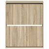 Wall Mounted Shoe Cabinet ZWOLLE 71 x 17 x 86 cm Sonoma Oak