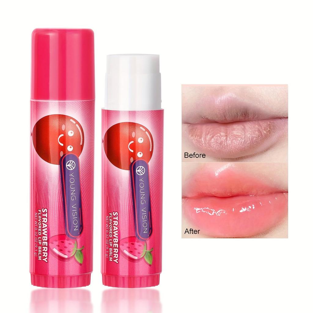 Portable 5-color Fruit-flavored Lip Balm Moisturizing and Moisturizing Anti-drying and Cracking Lip Balm
