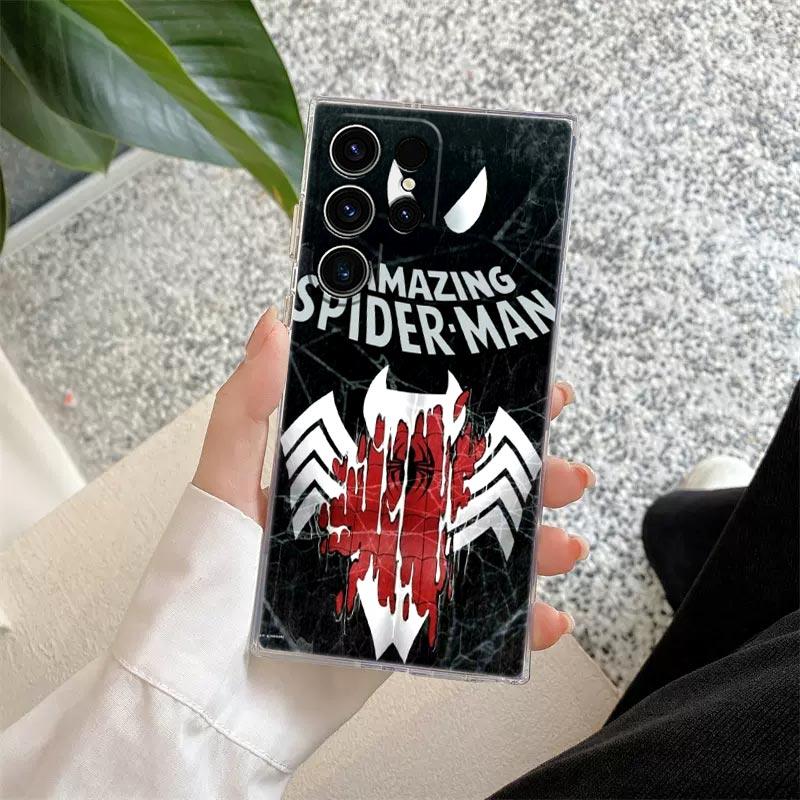 Прозрачный чехол Marvel Человек-паук Веном S26 для Samsung Galaxy S26 S25 Ultra S24 S22 S26 Plus S20 S23 S21 S25 FE 5G Прозрачная крышка