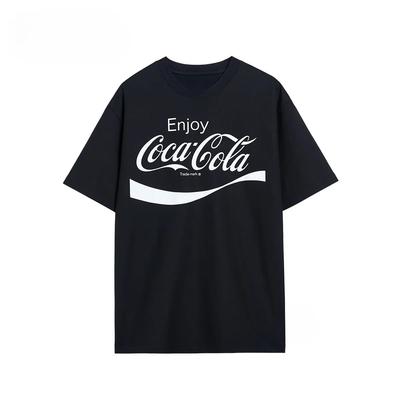 Модный простой красный футболка с логотипом из букв Coca-Cola, унисекс и женская, роскошный повседневный топ, модная уличная одежда