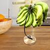Banana Hanger Stand with Wood Base for Kitchen Countertop Storage