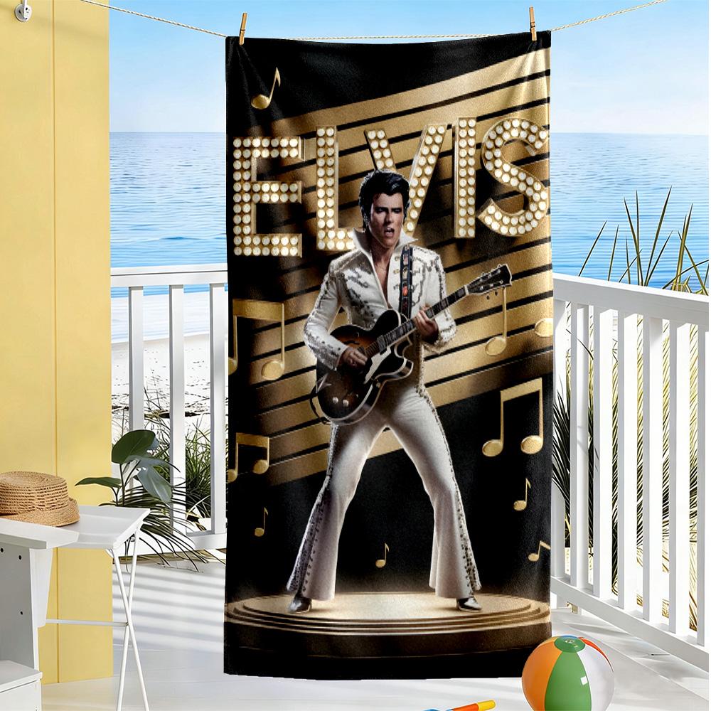 Elvis Presley Beach Towel Soft Durable Quick-Dry Comfortable Lightweight