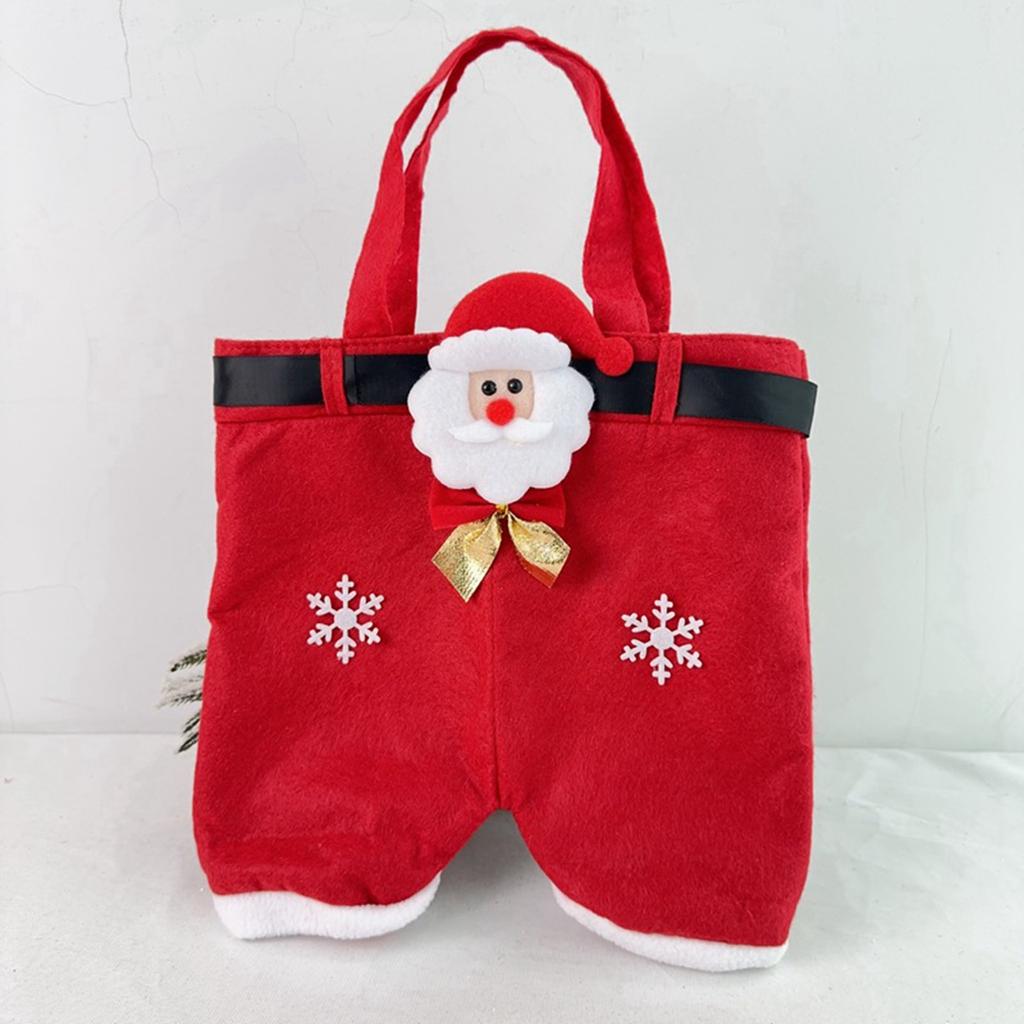 Украшение бантом Рождественские штаны Штаны Клауса Подарочный пакет Мешок для конфет Подарочный пакет Детский праздничный пакет для закусок Подарочный пакет