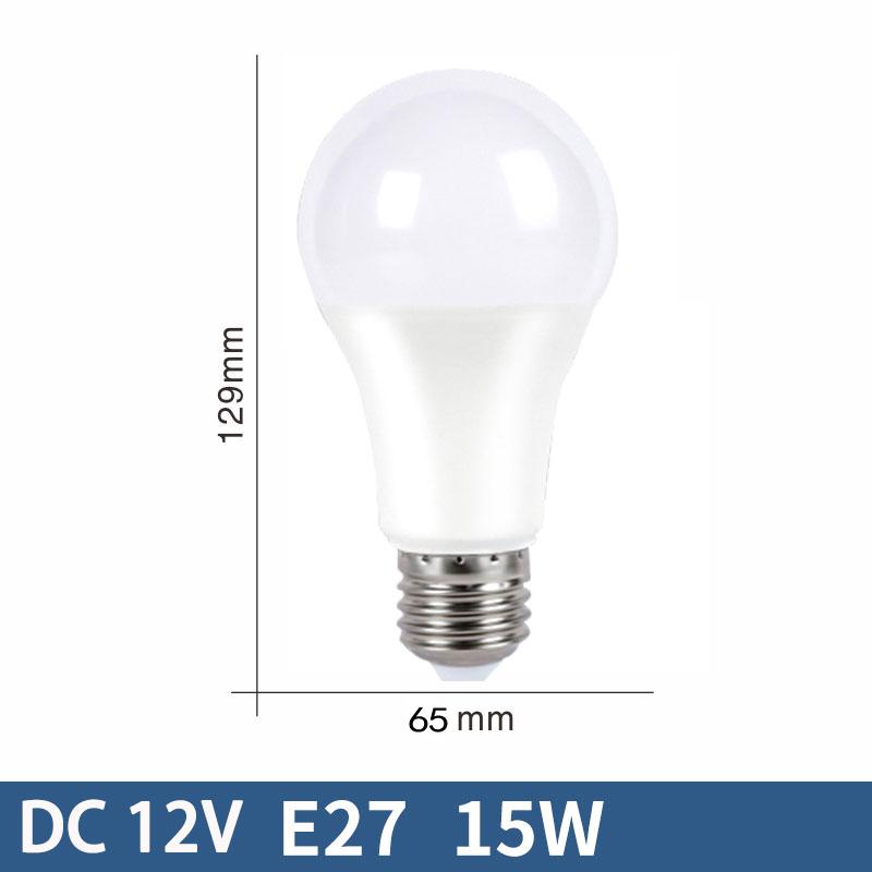 10 шт. Светодиодные лампы E27 DC 12V lampada luz E27 лампа 3W 6W 9W 12W 15W 18W точечная лампа Светодиодные лампы для наружного освещения AP 12V