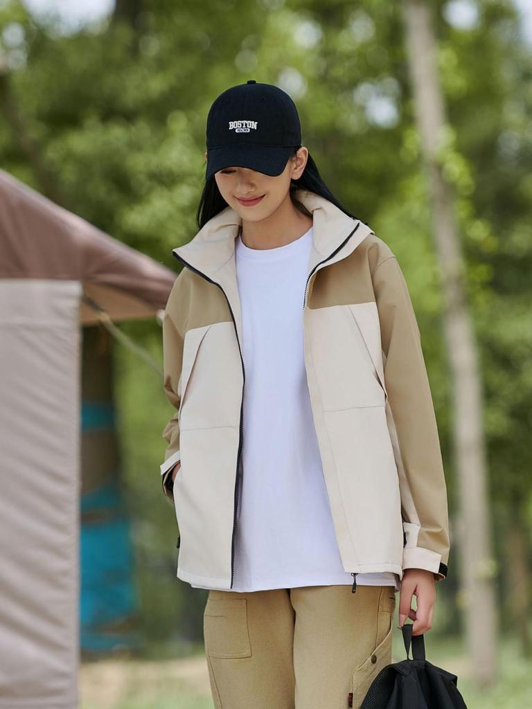 Unisex Windproof & Waterproof Outdoor Sports Jacket with Logo Print