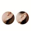 Korean Fashion Earrings, Back Hang Stud Earrings, Trendy Floral Jewelry for Women Gift
