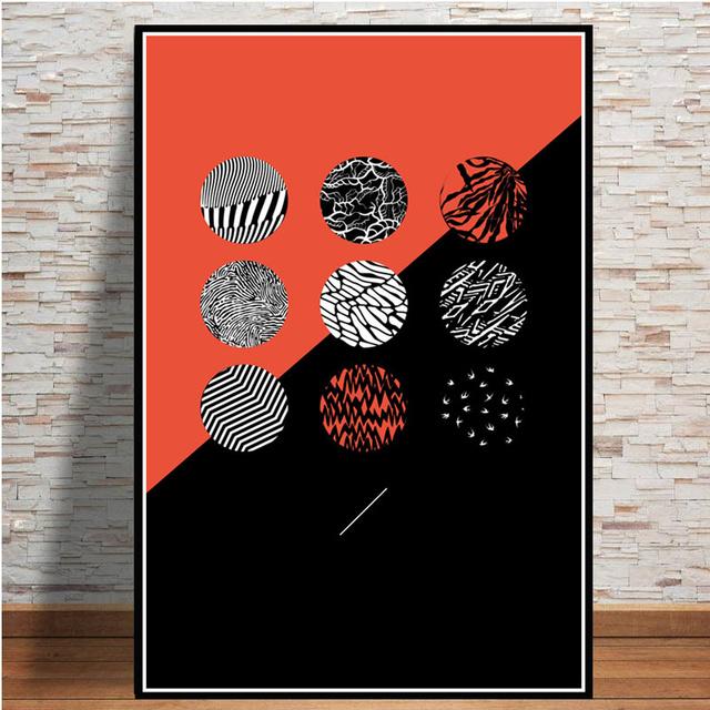 Музыкальная группа Twenty One Pilots, холст, живопись, художественные постеры и принты, настенные панно для украшения гостиной, домашний декор, плакат
