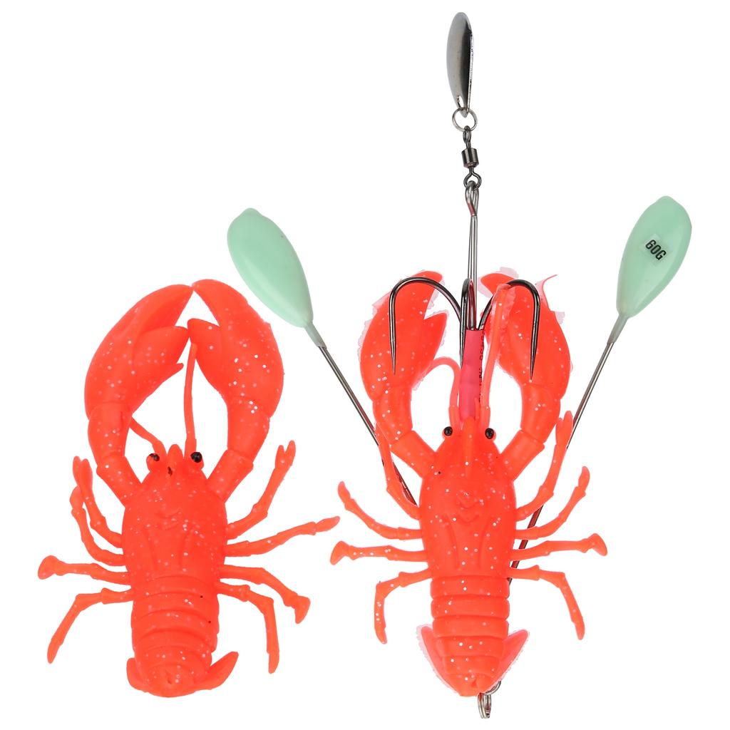 Artificial Simulation Large Lobster Lure Bait Deep Sea Trolling Fishing Accessoryred