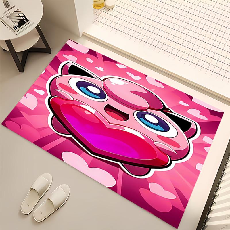 1pc Pokémon Print Area Rug - Soft, Washable Non-Slip Indoor Mat, Living Room, Home Office Decorative Rug,Office Decorative