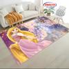 3D Princess Cartoon Carpet, Princess Rapunzel Living Room Bedroom Bed Mat, Modern Simple Style, Non-slip Durable Rug Fast Arrive